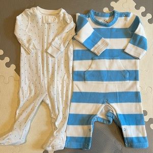 Primary 0-3 month playsuit & footie bundle